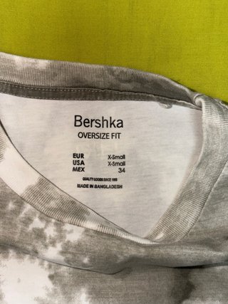 Camiseta Bershka Oversize Tie-Dye Talla Única