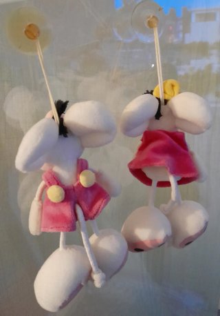 Peluche Diddlina Diddl vintage90s con ventosa