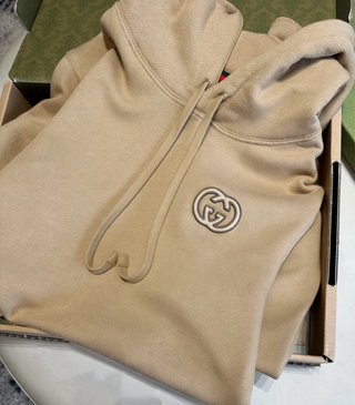 Sudadera Gucci Beige con Logo