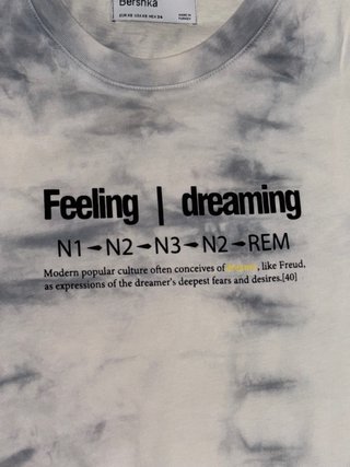 Camiseta Bershka Tie-Dye Gris y Blanca