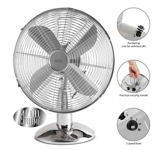 Ventilador AEG VL5525MN 30W Cromado