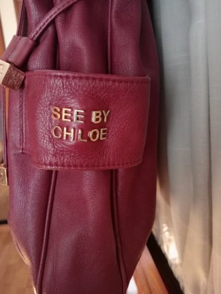 Bolso Piel See By Chloé , Burdeos