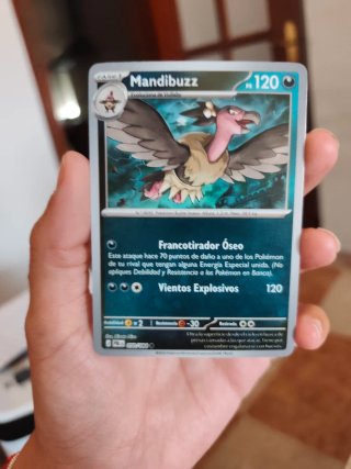 Carta Pokémon Mandibuzz PS 120 Holográfica