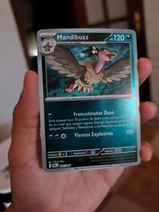 Carta Pokémon Mandibuzz PS 120 Holográfica