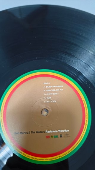 Vinilo Bob Marley Rastaman Vibration NM