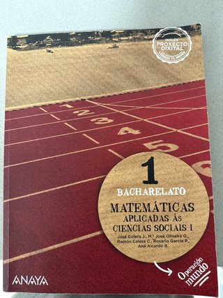 Matemáticas aplicadas ás Ciencias Sociais I.