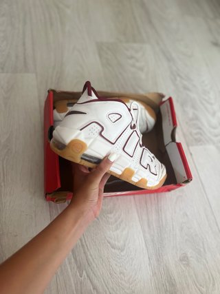 Nike Air More Uptempo Bianco/Bordeaux
