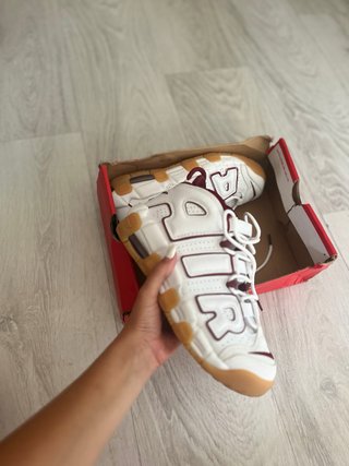Nike Air More Uptempo Bianco/Bordeaux