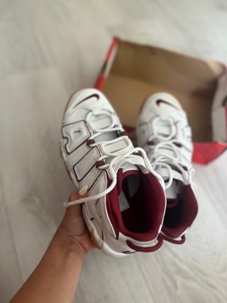 Nike Air More Uptempo Bianco/Bordeaux
