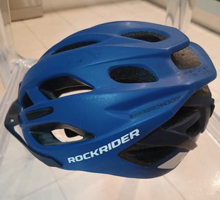 Casco Ciclismo Rockrider Azul Talla 59-61
