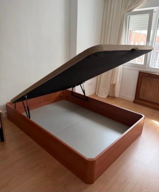 Canapé cama blanco con cajones