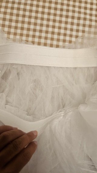 Tutú blanco de tul