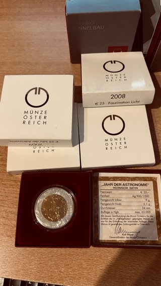 Monedas Austria Niobio-Plata 25€