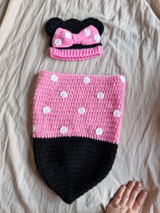Conjunto Minnie Mouse Crochet Bebé