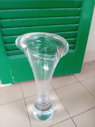 Grande vaso in vetro stile scandinavo
