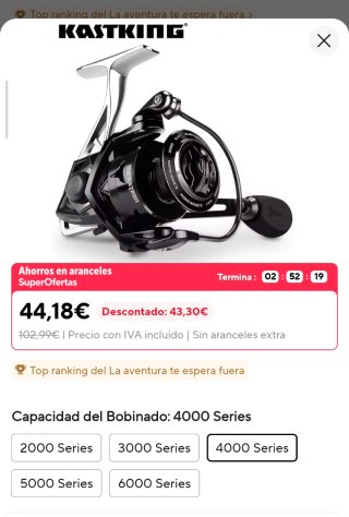 Pareja Carretes Kastking Megatron 4000