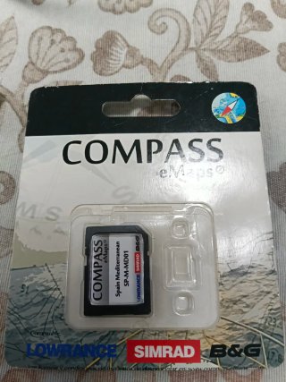 Sonda lowrance Tarjeta COMPASS eMaps España Simrad