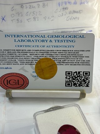 Rubí Natural IGL 20.50 Ct Birmania