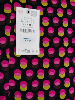Falda Zara lunares volantes talla M y L