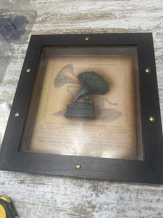 Cuadro decorativo gramófono antiguo