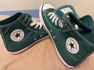 Bambas Converse Altas Verdes talla 35 sin estrenar
