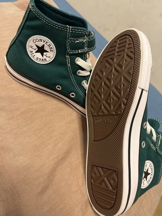 Bambas Converse Altas Verdes talla 35 sin estrenar