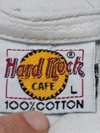 Camiseta Hard Rock Cafe Amsterdam Vintage Beige L