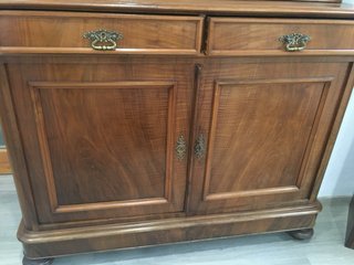 Credenza fine '800 in legno e vetro