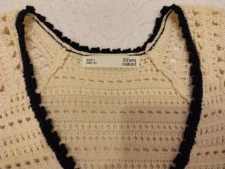 Jersey de punto beige talla única