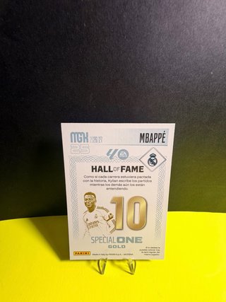 Cromo Mbappé Real Madrid Panini Gold