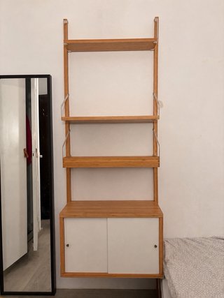 Estantería modular de pared madera bambú SVALNÄS