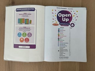 Libro inglés Open Up 6. Oxford