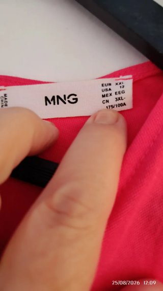 Vestido Mango Rojo Talla XXL