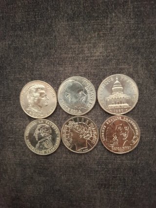 Monedas 100 Francos Plata Franceses