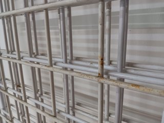 Paneles metálicos de rejilla 1.75x0.35m