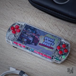 PSP 3000 Crimson Clear 64GB Batteria Nuova
