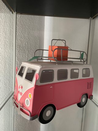 Furgoneta Camper Decorativa Rosa