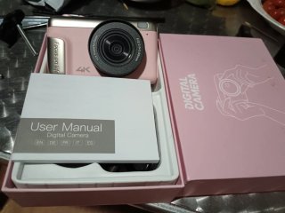 Cámara digital 4K rosa
