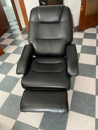 Sillón reclinable polipiel con función de masaje