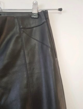 Pantalones de cuero negros