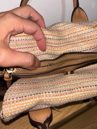 Bolso de tela multicolor