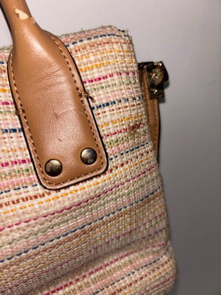 Bolso de tela multicolor