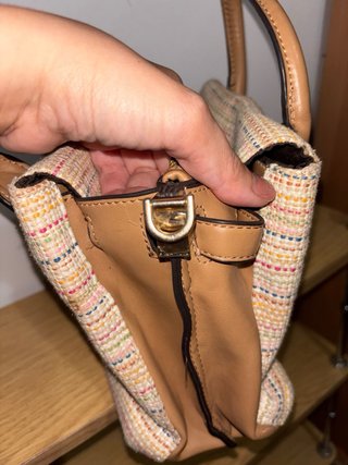 Bolso de tela multicolor