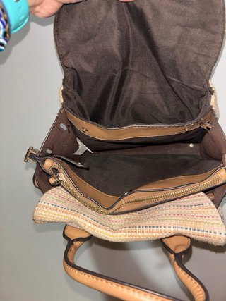 Bolso de tela multicolor
