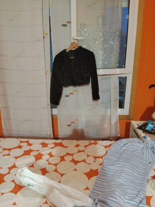 Torera negra mouton talla S