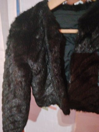 Torera negra mouton talla S