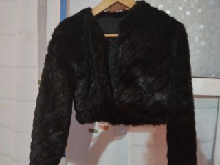 Torera negra mouton talla S