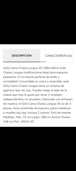 Sofá Cama Reclinable más mesa centro y comedor