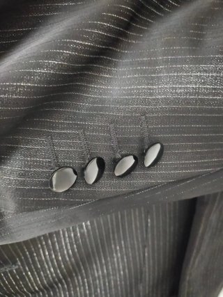 Traje de novio negro talla 40