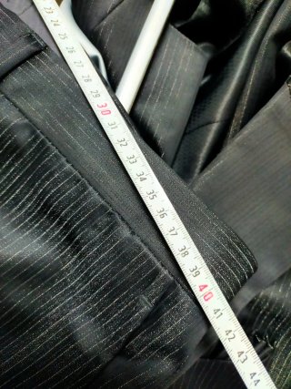 Traje de novio negro talla 40